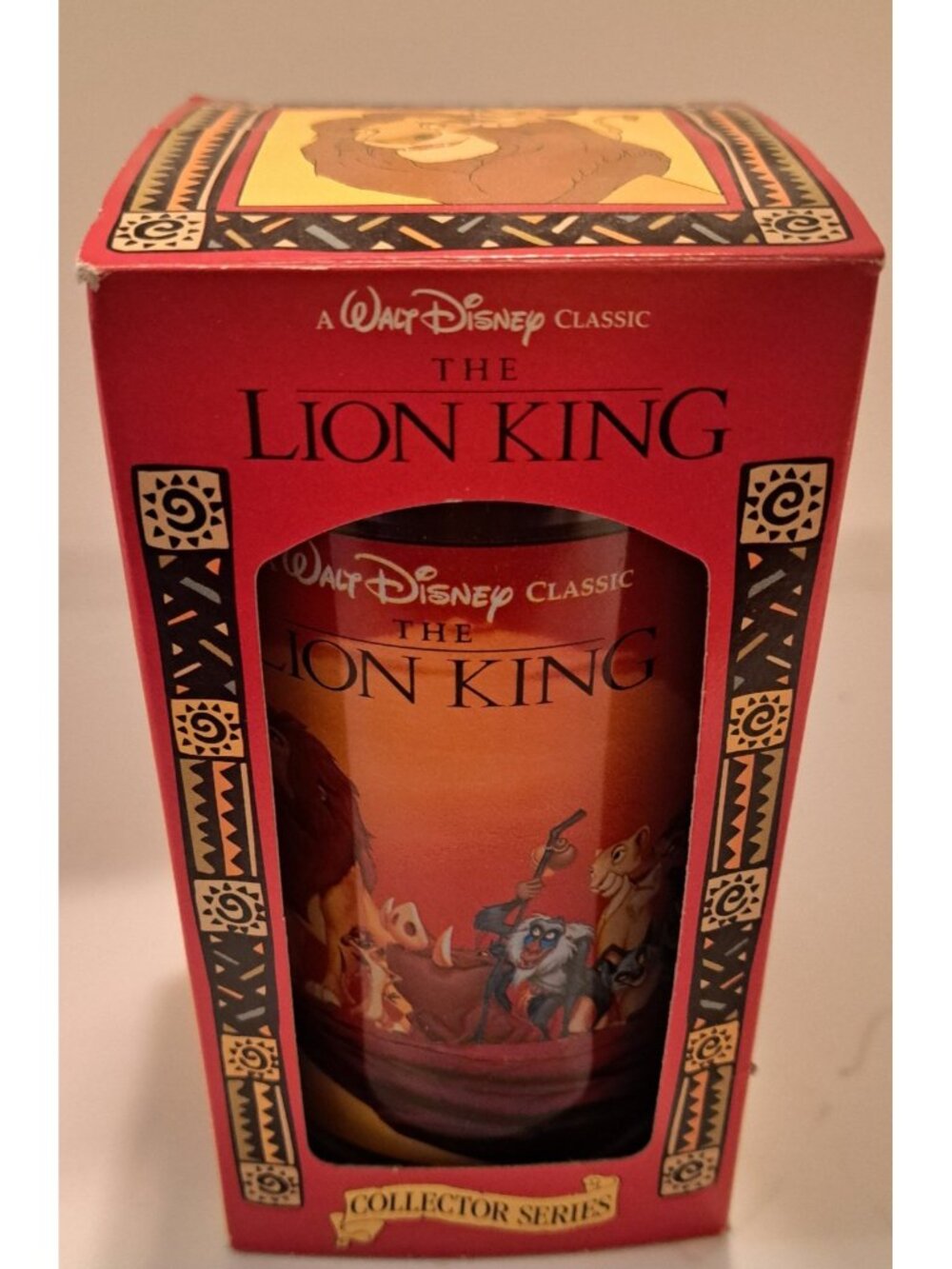 Lion King Burger King Collector Series Vintage Disney 1994 Plastic Cup Tumbler